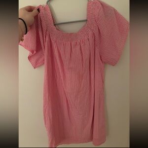 GAP Pink Pinstripe Dress